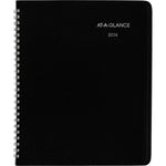 2026 AT-A-GLANCE DayMinder 7" x 8.75" Weekly Planner, Faux Leather Cover, Black (G535-00-26)