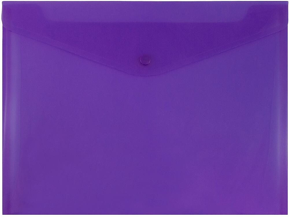 JAM Paper Premium Plastic Document File, Letter, Purple, 3/Pack (218S0PUX3)
