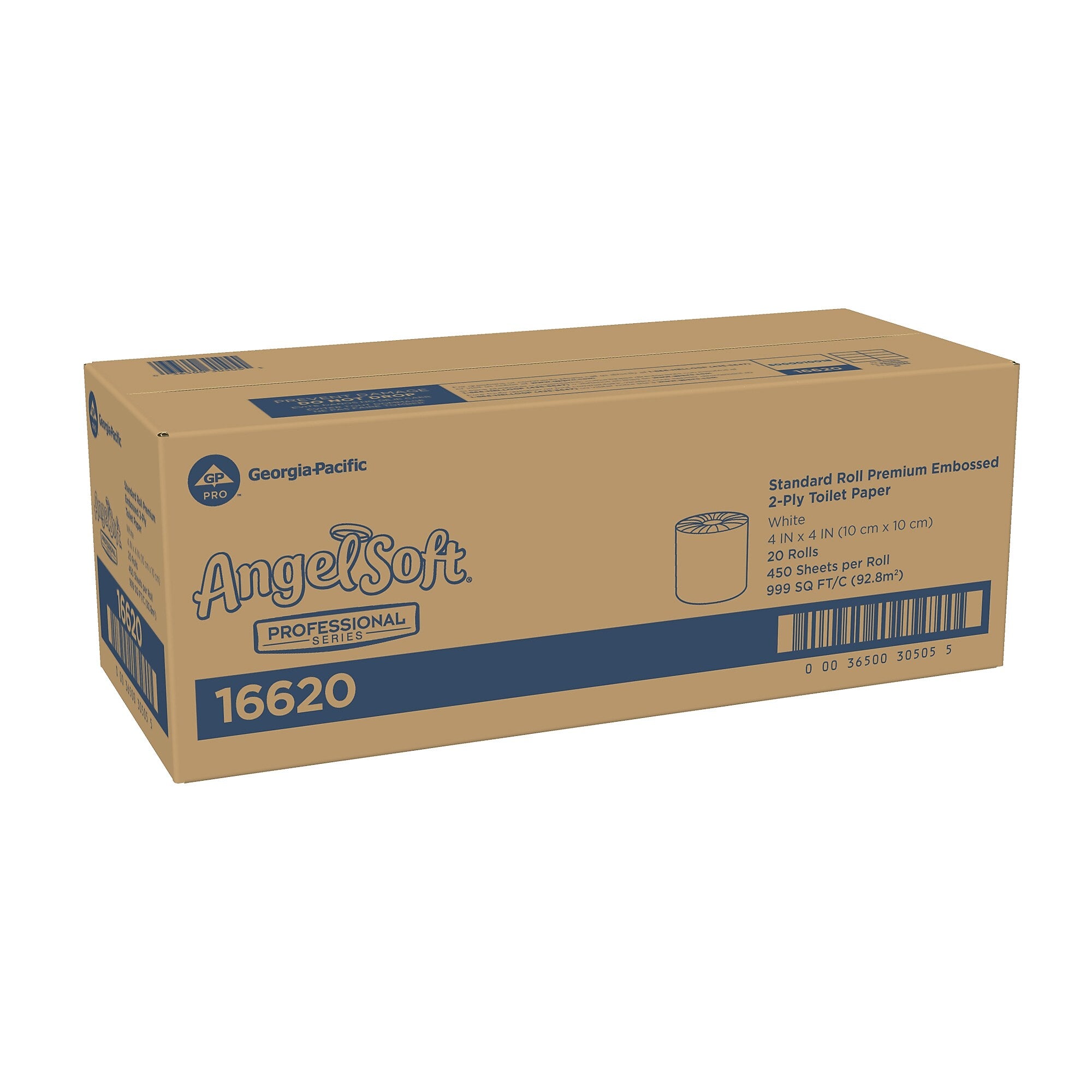 Angel Soft Ultra Professional Series Recycled Toilet Paper, 2-ply, White, 450 Sheets/Roll, 20 Rolls/Case (16620)