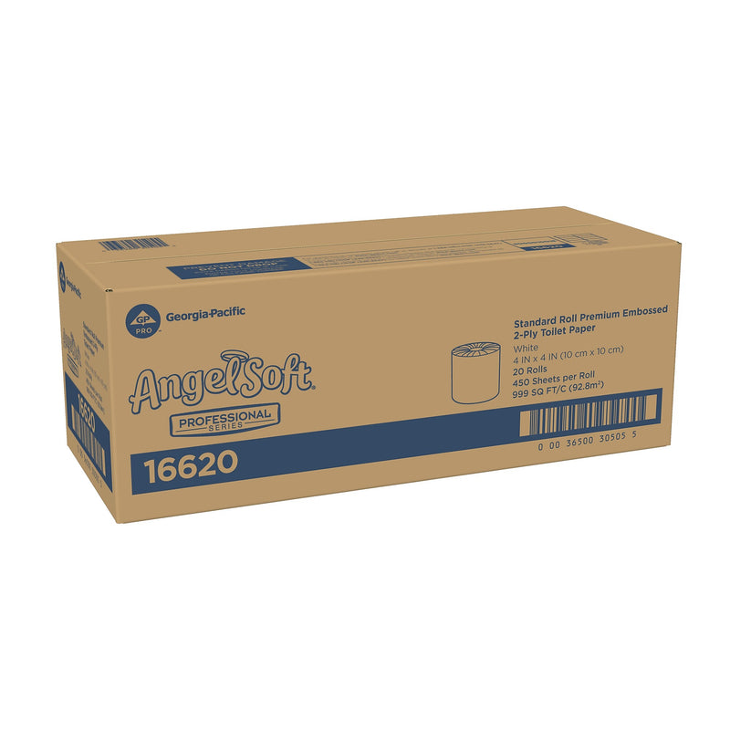 Angel Soft Ultra Professional Series Recycled Toilet Paper, 2-ply, White, 450 Sheets/Roll, 20 Rolls/Case (16620)