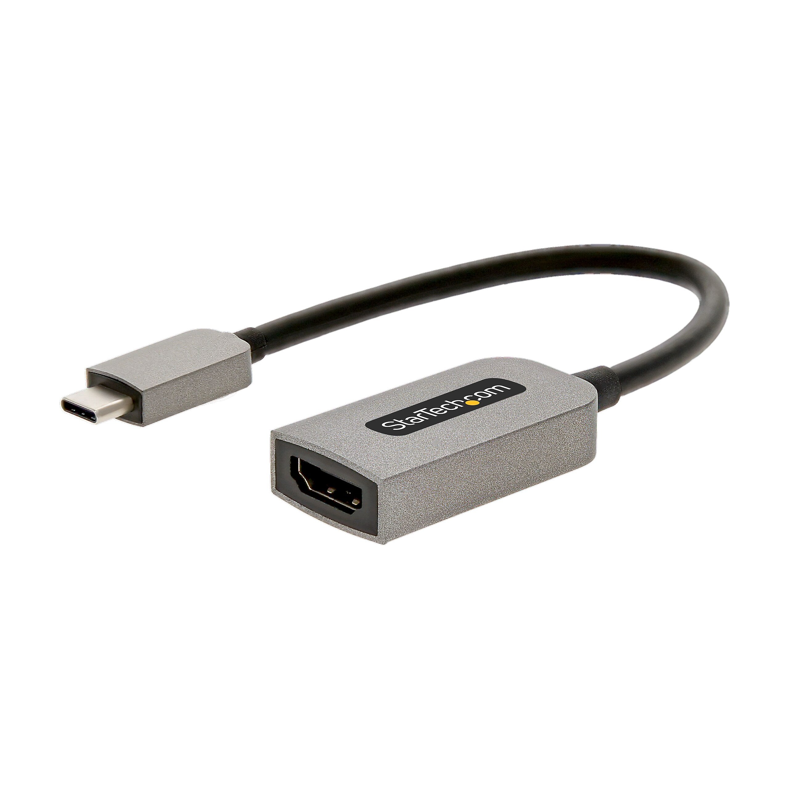 StarTech.com 0.43' USB C to HDMI Audio/Video Cable, Space Gray (USBC-HDMI-CDP2HD4K60)