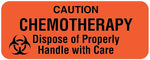 Chemotherapy Labels, 2-1/4" x 7/8"