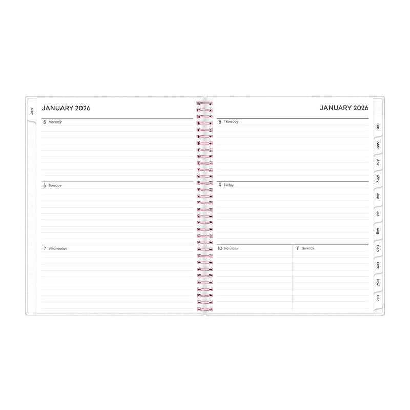 2026 Blue Sky Joselyn 8.5" x 11" Calendar Year Weekly & Monthly Planner, Plastic Cover, Multicolored (110394-26)