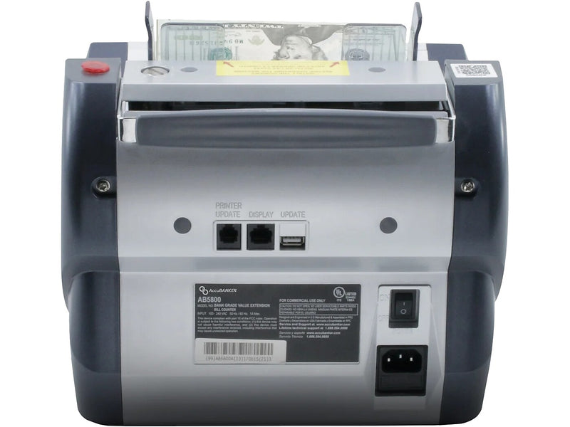 AccuBANKER Bank-Grade Bill Counter, Blue/Gray (AB5800)