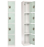 AdirOffice 72" 4-Tier Misty Green Storage Locker (ADI629-204-MGRN)