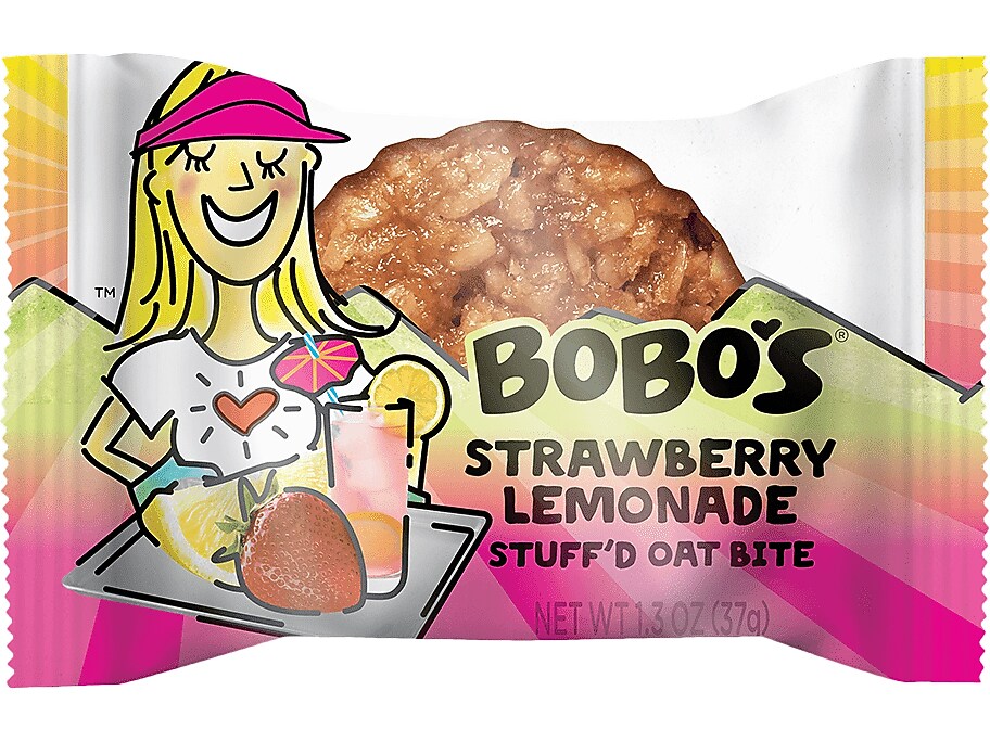 Bobo's Gluten-Free Strawberry Lemonade Oat Bites, 1.3 oz., 10 Bites/Box (549-D)