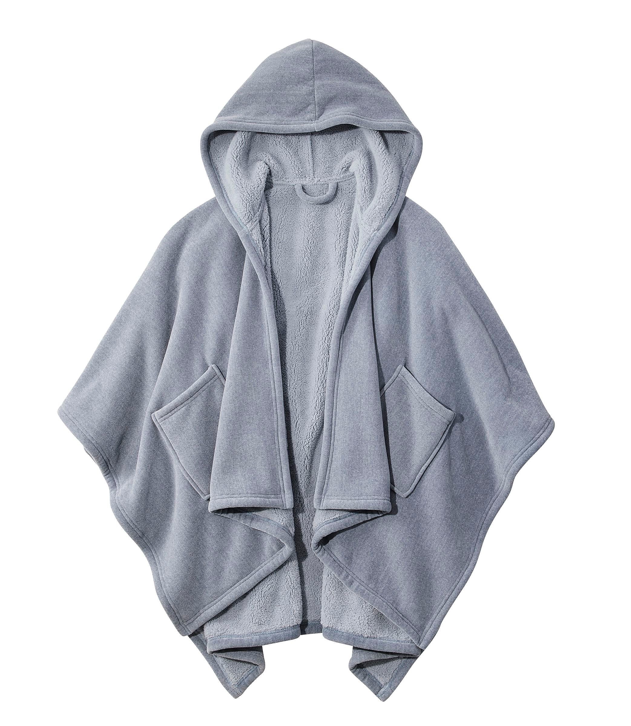 L.L.Bean Cozy Chenille Wearable Throw, Shadow Blue (1000248698)