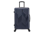 InUSA Drip 24" Hardside Suitcase, 4-Wheeled Spinner, TSA Checkpoint Friendly, Blue (IUDRI00M-BLU)