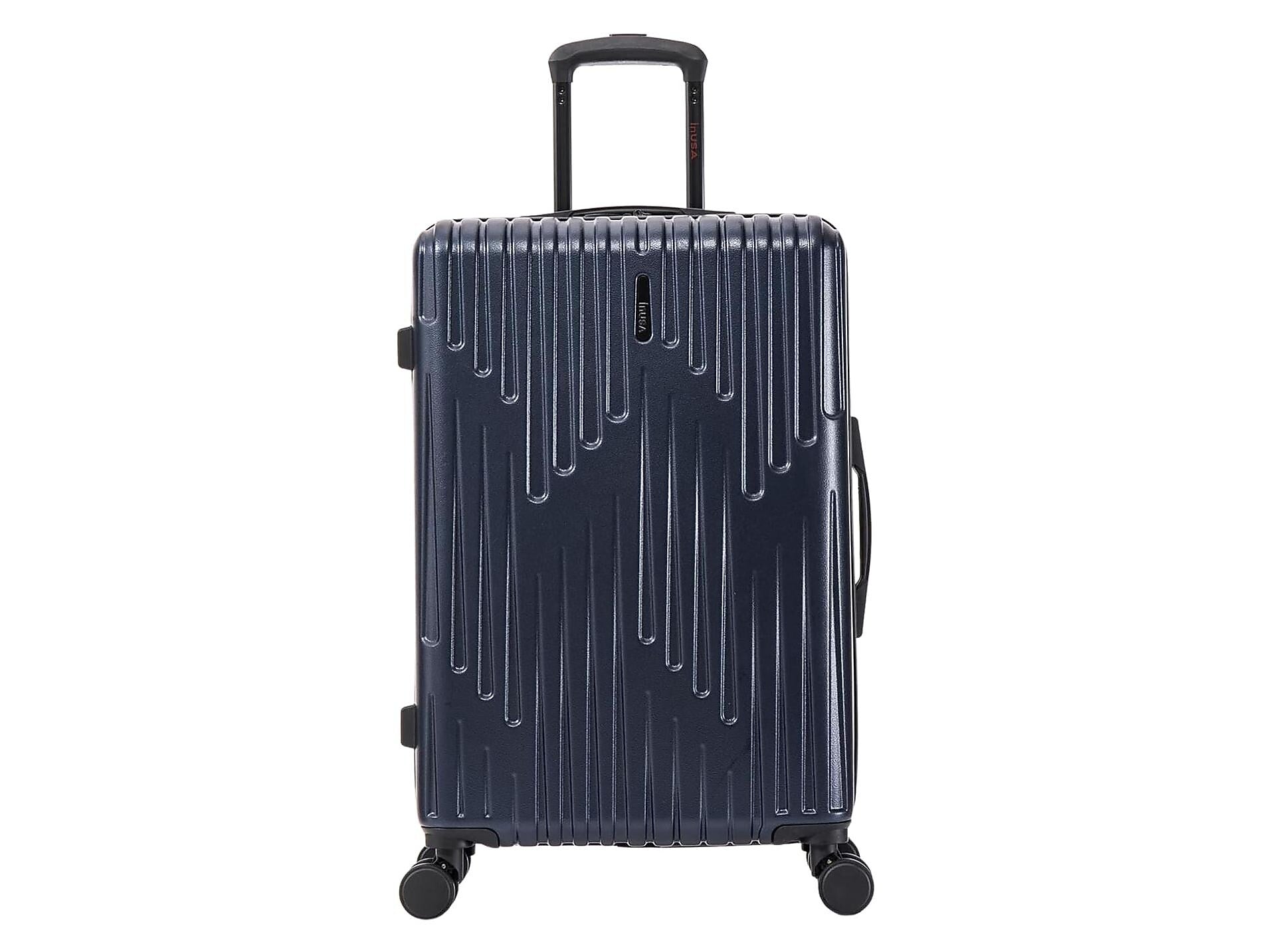 InUSA Drip 24" Hardside Suitcase, 4-Wheeled Spinner, TSA Checkpoint Friendly, Blue (IUDRI00M-BLU)