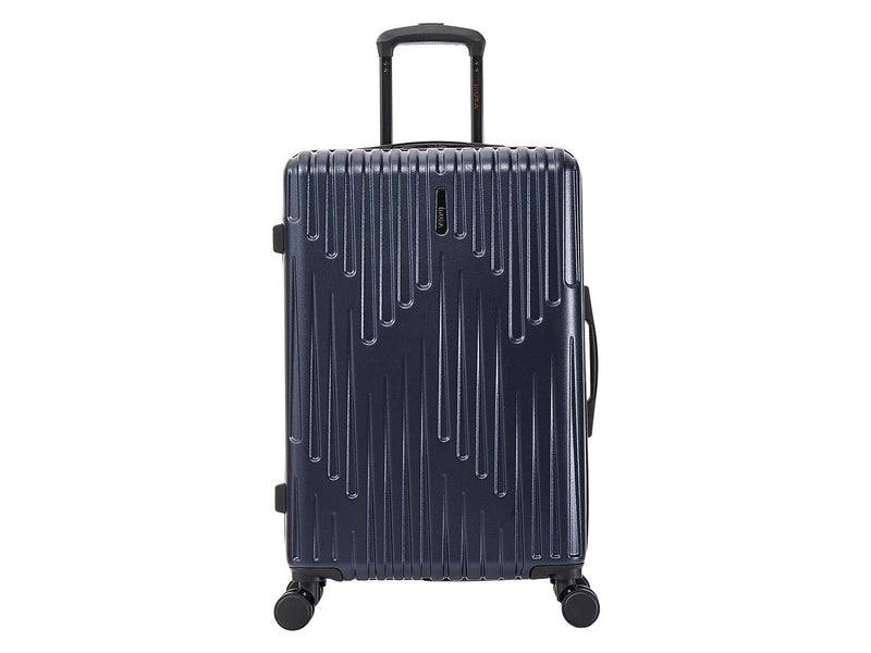 InUSA Drip 24" Hardside Suitcase, 4-Wheeled Spinner, TSA Checkpoint Friendly, Blue (IUDRI00M-BLU)