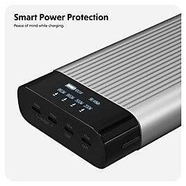 Hyper Products USB-C Power Bank, 27000 mAh, Silver (HJ245B)