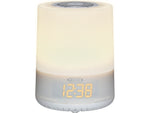 Jensen Mood Lamp Digital Dual Alarm Clock Radio, White (JCR-360)