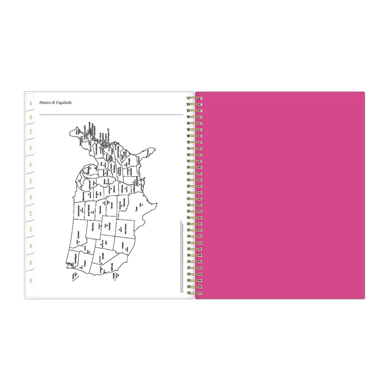 2025-2026 Blue Sky Sincerely Jules Helenora 8.5" x 11" Academic Weekly & Monthly Planner, Plastic Cover, Multicolored