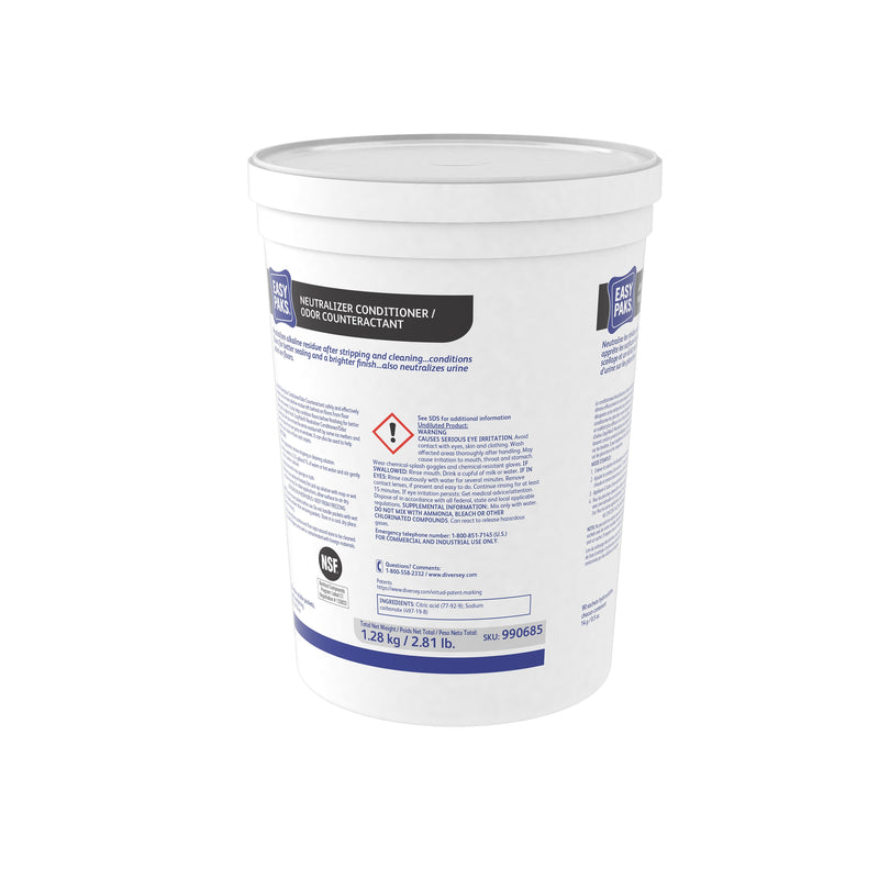 Easy Paks Neutralizer/Conditioner Powder-To-Liquid Deodorizer, 0.5 oz. Packets, 90 Packets/Tub, 2 Tubs/Carton (990685CT)
