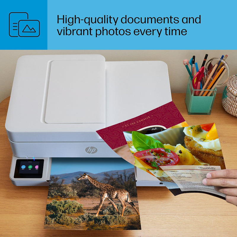 HP Envy 6555e Wireless Color All-In-One Inkjet Printer, Scan, Copy, Best for Home, 3 Months FREE Ink with HP+ (714N5A)