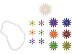 Flash Furniture Bright Beginnings Chain and Gears for Modular STEAM Walls, 79/Pack (MK-ME24343-GG)