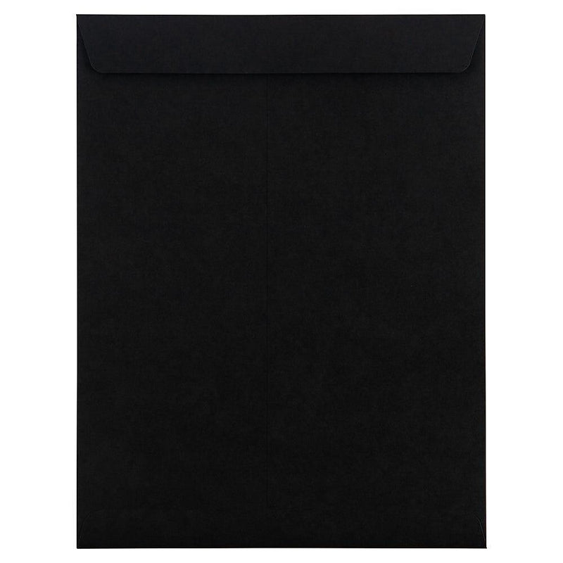 JAM Paper 10" x 13" Open End Catalog Envelopes, Black, 10/Pack (87733B)