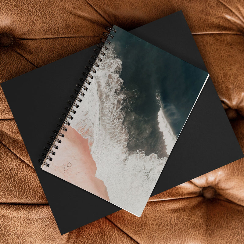 DENY Designs Sea Heart 1-Subject Professional Notebooks, 5.5" x 8.25", Dotted, 60 Sheets (67052-NOBS01)