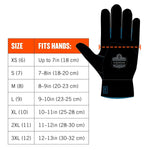 Ergodyne ProFlex 7401 Winter Work Gloves, Fleece Lined, Latex Coated Palm, Orange, XXL, 144 Pairs (17896)