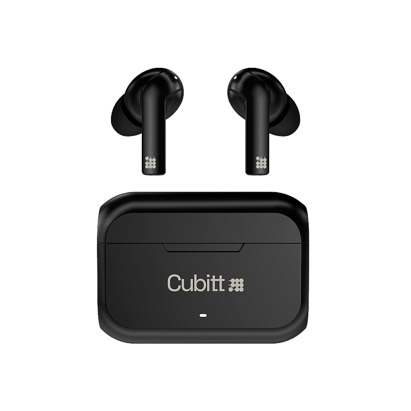 Cubitt Gen 2 Wireless Active Noise Canceling Earbuds, Bluetooth, Black (CTEG2-1)