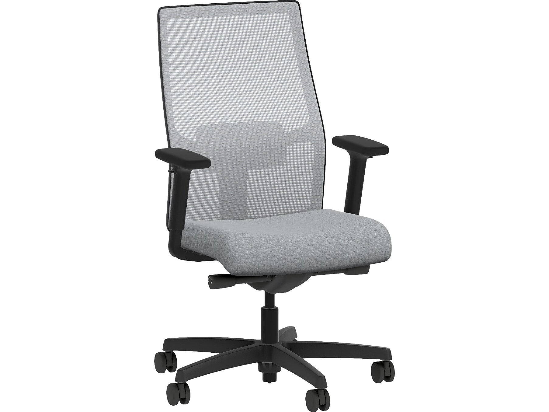 HON Ignition 2.0 Fabric/Mesh Swivel Task Chair, Cloud/Black (HIWMMKD.Y2.A.H.IF.HAML18.BL.SB.T)
