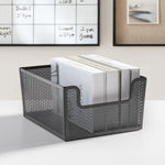 mDesign Steel Organizer, Matte Black (26000)
