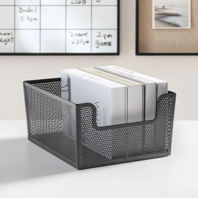 mDesign Steel Organizer, Matte Black (26000)