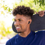 JVC Gumy Wireless Earbuds, Bluetooth, Black (JVCHAA7T2B)