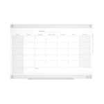 TRU RED™ Templated Magnetic Glass Dry-Erase Whiteboard, 3' x 2' (TR62139)
