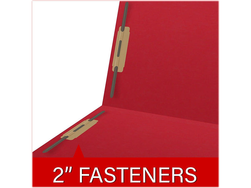 Medical Arts Press Reinforced End Tab File Folder, Straight Cut, Letter-Size, Red, 250/Carton (S-01602-RED-B)