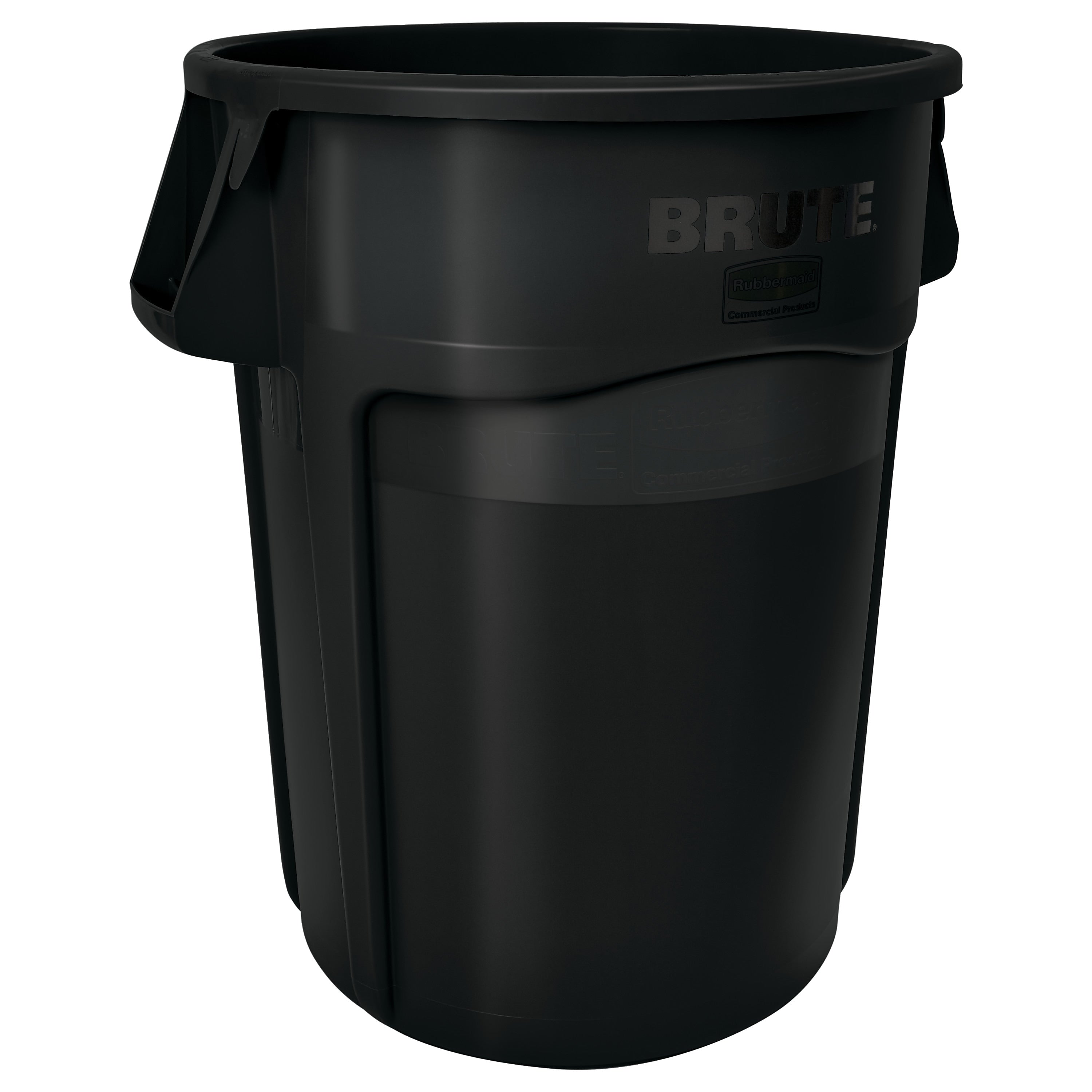 Rubbermaid Brute Indoor Trash Can w/ No Lid, Black Resin, 44 Gal. (FG264360BLA)