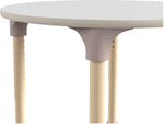 Flash Furniture Bright Beginnings Hercules 33" Round Table, Height Adjustable, White/Beech (MK-ME088022-GG)