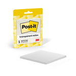 Post-it Sticky Notes, 2.8" x 2.8", Transparent, 36 Sheets/Pad (600-TRSPT)