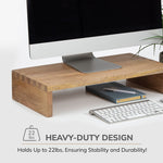Anji Mountain Mango Wood Monitor Stand, Up to 32" Monitor, Natural (MS-FNG-MNG)