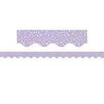 Teacher Created Resources Border Trim, 2.19" x 2.92', Composition Purple Scalloped, 12/Pack, 6 Packs/Bundle (TCR9317-6)