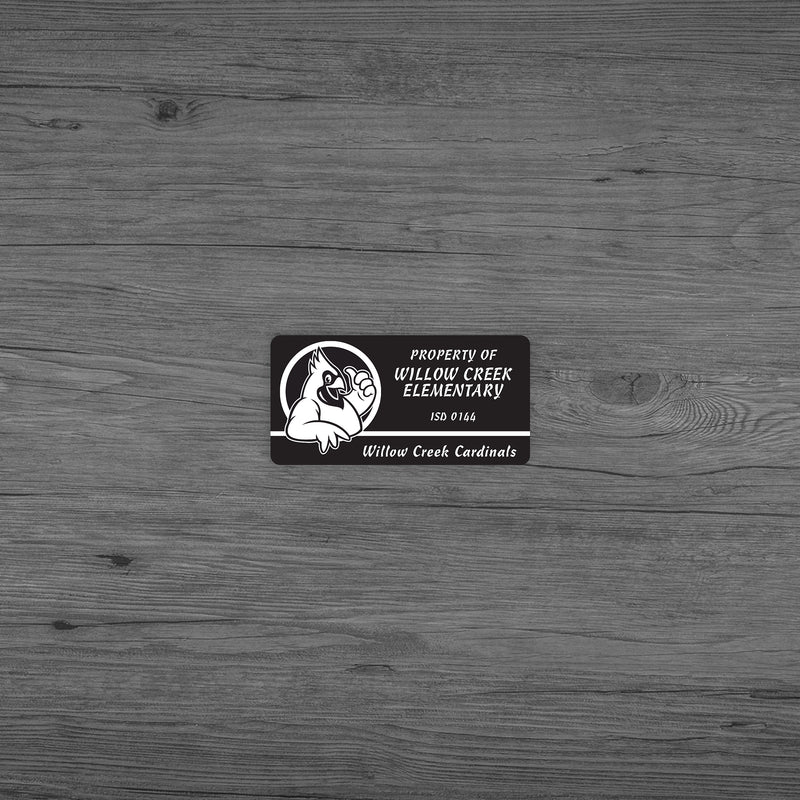 1-Color Advertising Label, Rectangle, 1" x 2", Qty 2000