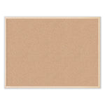 U Brands Cork Bulletin Board, 47 x 35, Tan Surface, Birch Wood Frame (UBR003U0001)