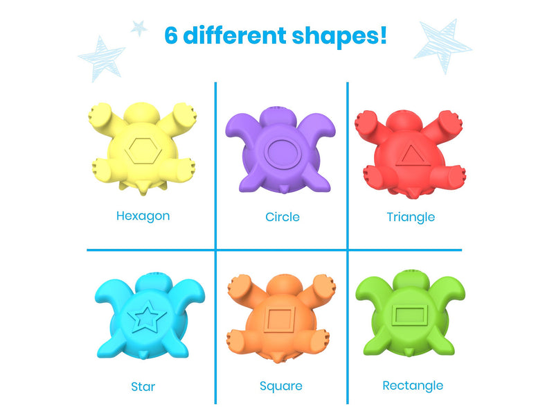 hand2mind Tactile Turtles Math Activity Set, Assorted Colors (95328)