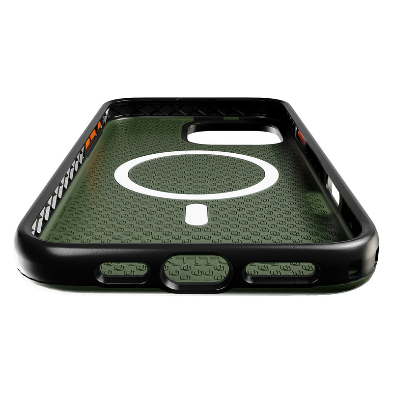 cellhelmet Fortitude Series MagSafe Phone Case for iPhone 16 Pro Max, Shock Absorbing, Mossy Oak Bottom Lands (CF-107-MO)