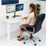 Mount-It! Adjustable Dual Monitor Arms, Up To 32" Monitors, Black (MI-2781)