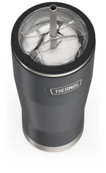 Thermos Icon Stainless Steel Vacuum Insulated Cold Tumbler with Straw, 24 oz., Granite (EAIS1112GT4)