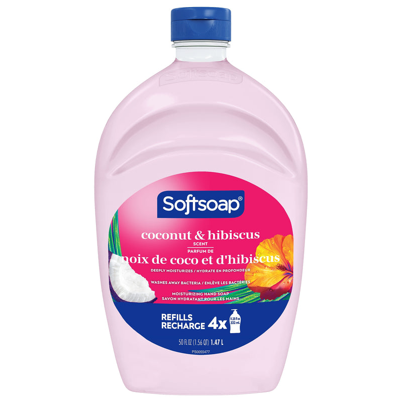 Softsoap Liquid Hand Soap Refill, Coconut & Hibiscus Scent, 6/Carton (US07162ACT)