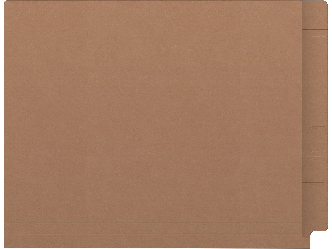 Medical Arts Press Kardex Match Reinforced End Tab File Folder, Straight Cut, Letter Size, Brown Kraft, 100/Box (S-09482-BRN)