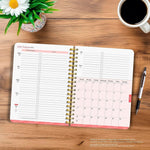 2025-2026 Plato Crackled Blush 6" x 7.75" Academic Year Weekly Planner, Multicolored (9798330700103)