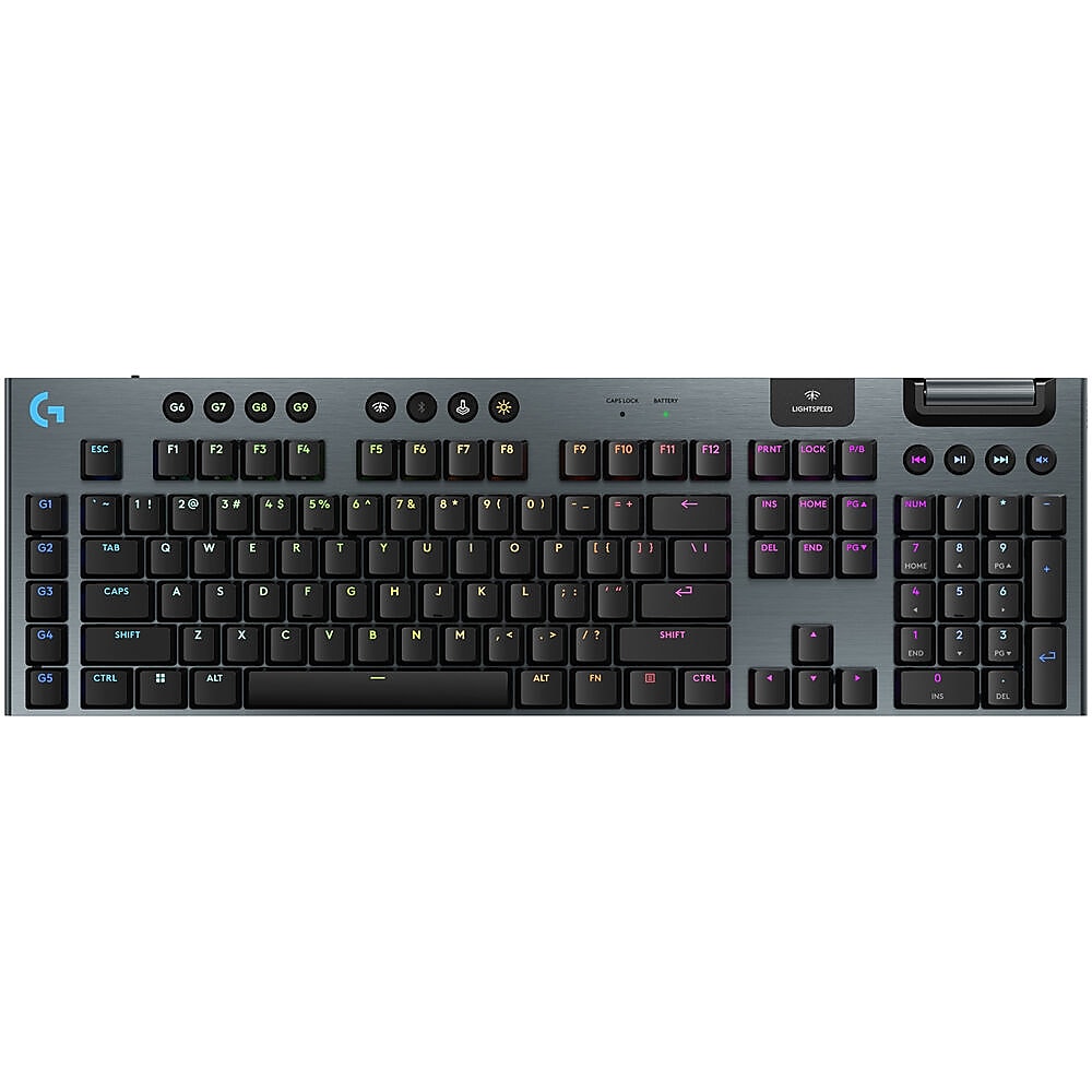 Logitech G915 X LIGHTSPEED Wireless Gaming Linear Switches Mechanical Keyboard, Black (920-012696)