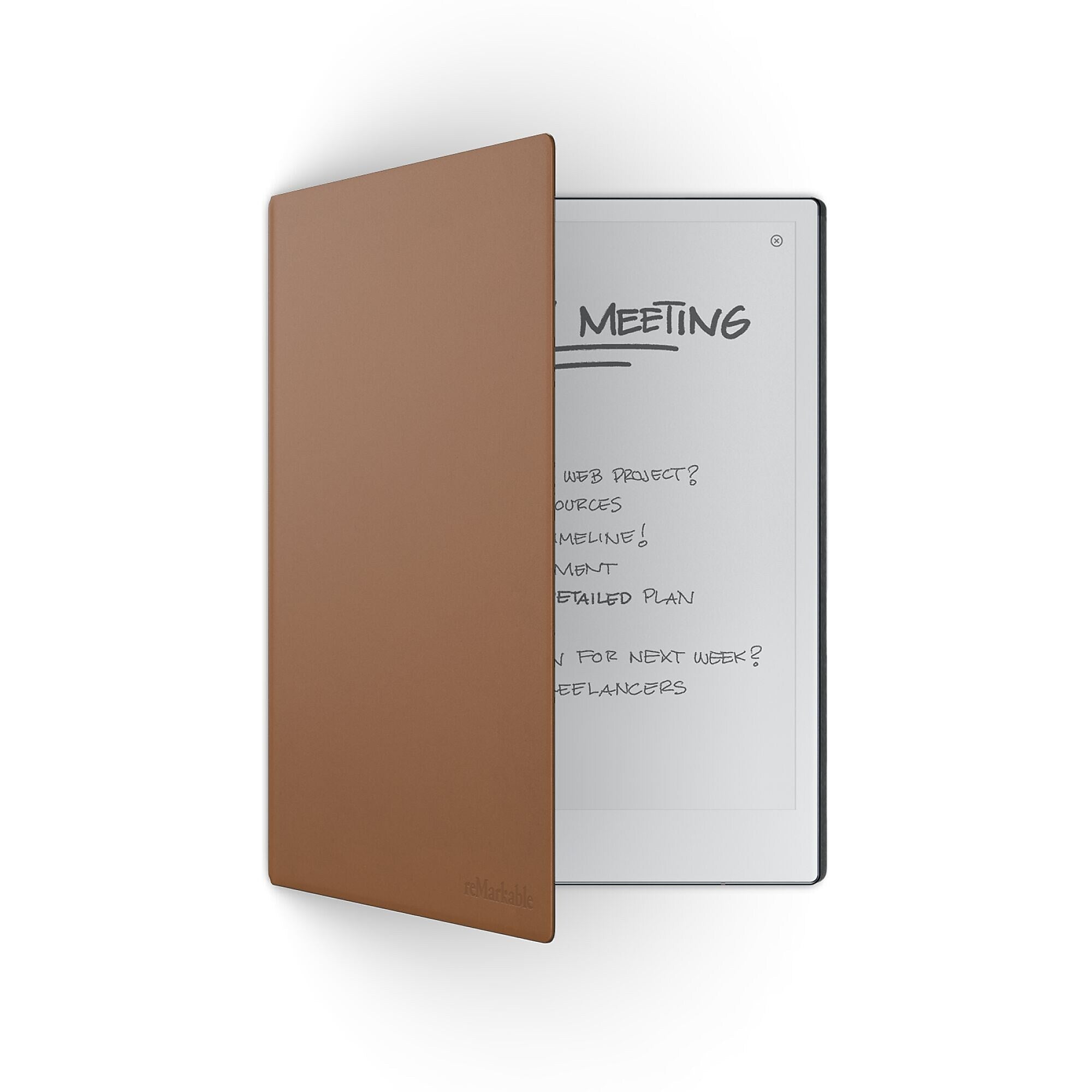 reMarkable Premium Leather 10.3" Book Folio for reMarkable 2, Brown (RM313)