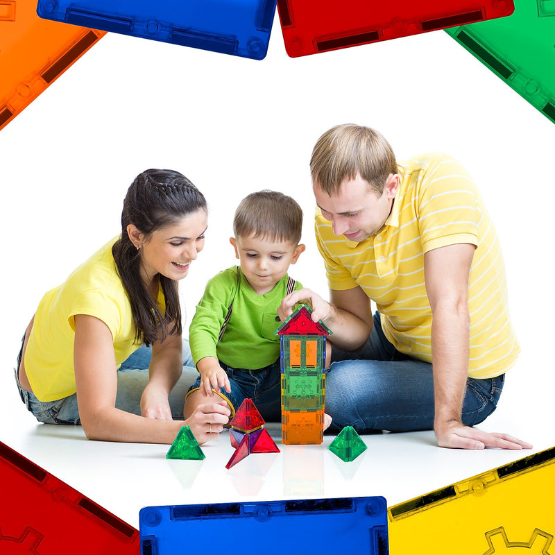 Tytan Toys Magnetic Tiles & Building Blocks, 80 Pieces (ACTYT005)