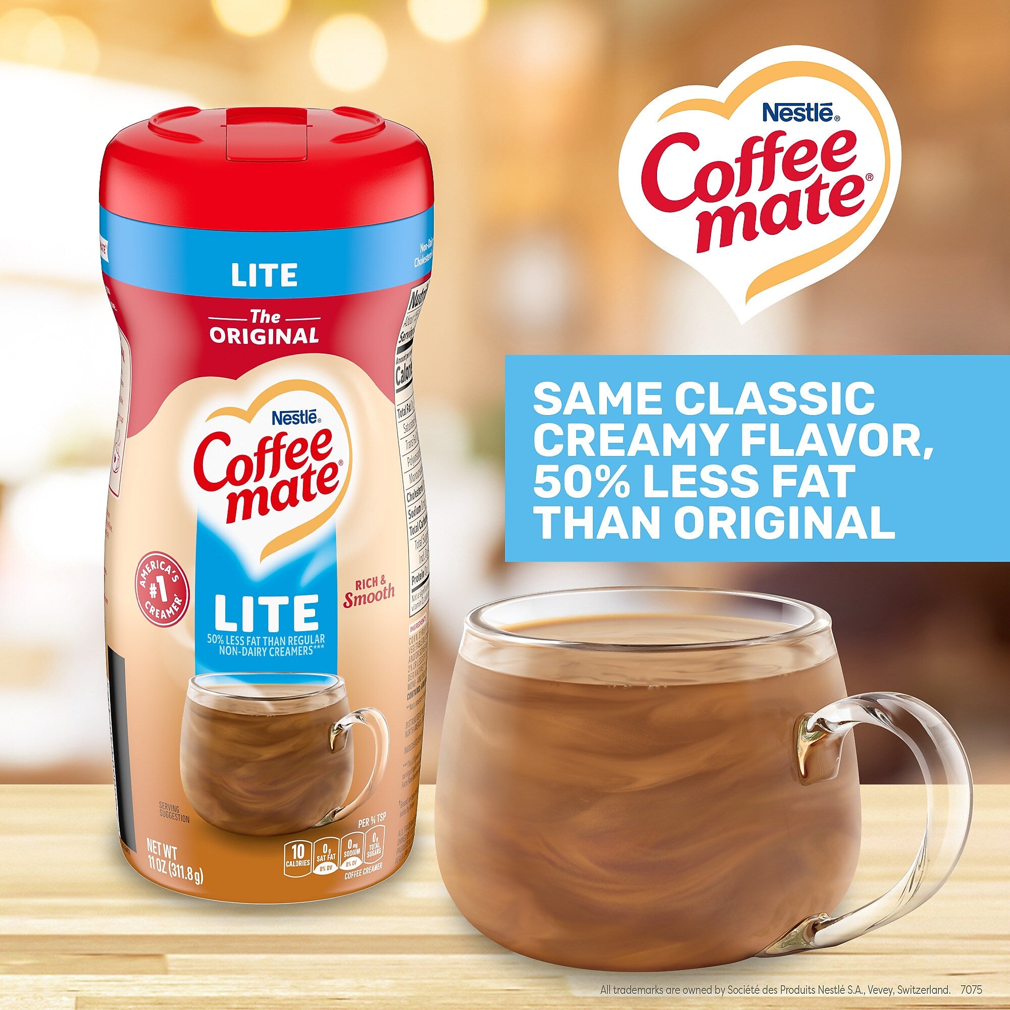 Powdered Original Lite Creamer, 11 Oz. Canister, 12/Ct