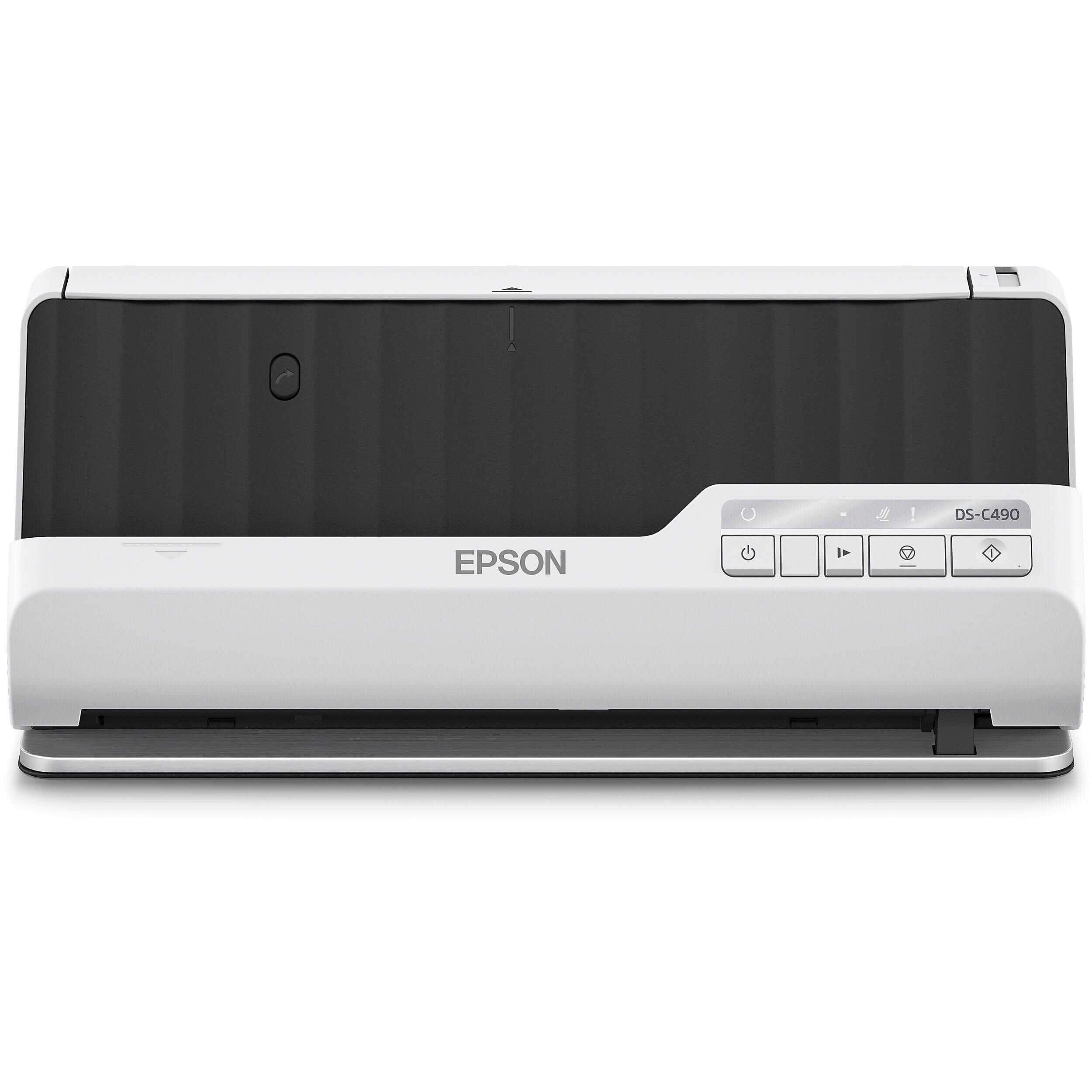 Epson DS-C490 Wireless Duplex Document Scanner, White/Black (B11B271201)