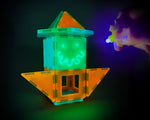 Tytan Toys Glow-in-the-Dark Magnetic Tiles & Building Blocks, 60 Pieces/Kit (ACTYT021)